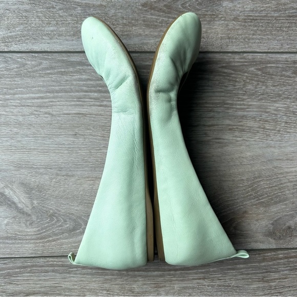 J. Crew Sage Green Soft Leather Ballet Flats - Picture 10 of 15